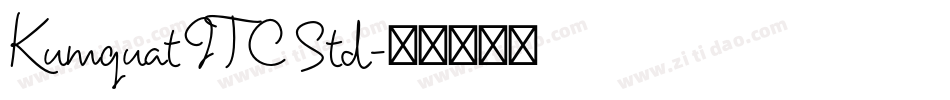 Kumquat ITC Std字体转换